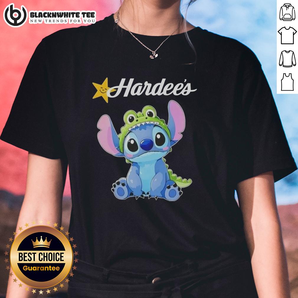 Awesome Stitch Cosplay Crocodile X Hardee'S Ladies Tee Awesome Stitch Cosplay Crocodile X Hardees Ladies Tee featuring vibrant colors and playful design for fans of Stitch.