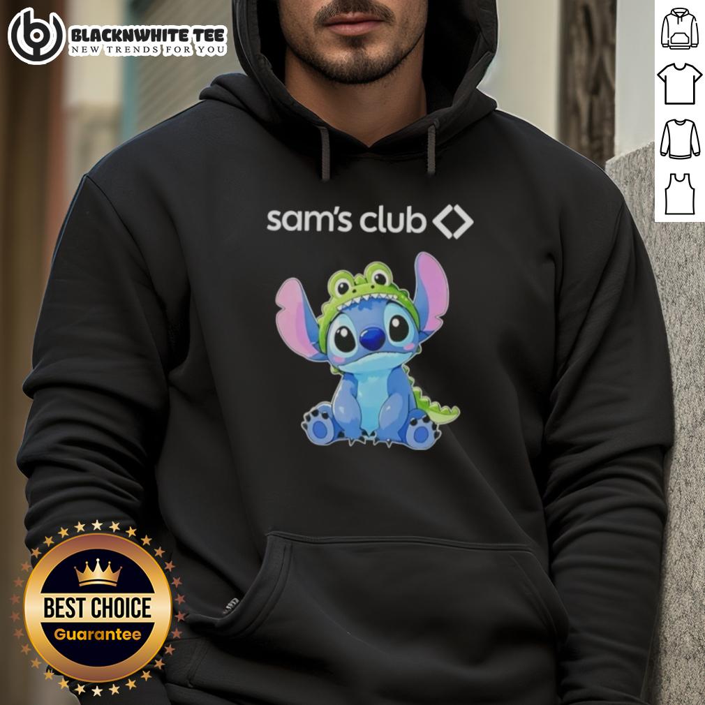 Awesome Stitch Cosplay Crocodile X Sam'S Club Hoodie Awesome Stitch cosplay in a Crocodile X Sam's Club hoodie, showcasing vibrant colors and playful character design.