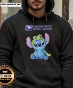 Awesome Stitch Cosplay Crocodile X USPS Hoodie featuring vibrant colors and unique design for fans of both franchises.