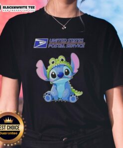 Awesome Stitch Cosplay Crocodile X USPS Ladies Tee featuring vibrant colors and unique design for cosplay enthusiasts.