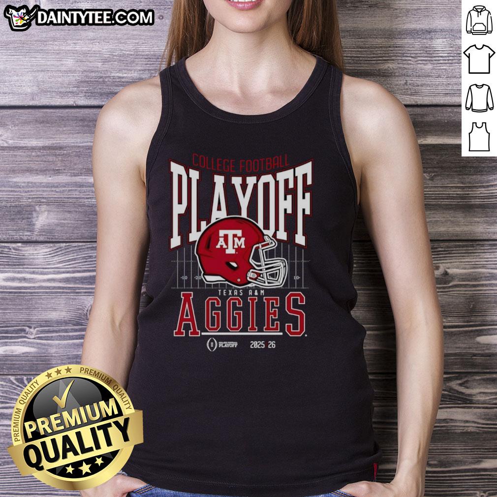 awesome-texas-a-and-m-aggies-2025-2026-college-football-playoff-bound-helmet-tank-top Alt Text: Awesome Texas A&M Aggies 2025-2026 College Football Playoff Bound helmet tank top for fans and supporters.