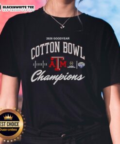 Texas A&M Aggies 2026 Cotton Bowl Champions Classic Ladies Tee featuring team colors and logo for die-hard fans.