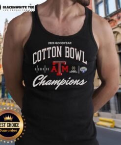 Awesome Texas A&M Aggies 2026 Cotton Bowl Champions Classic Tank Top showcasing team pride and style.