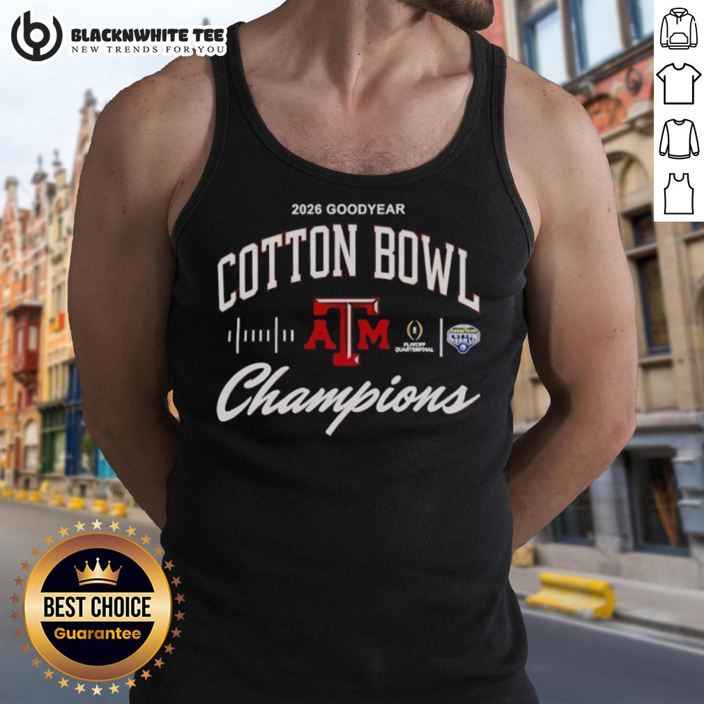 Awesome Texas Am Aggies 2026 Cotton Bowl Champions Classic Tank Top Awesome Texas A&M Aggies 2026 Cotton Bowl Champions Classic Tank Top showcasing team pride and style.