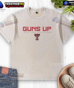 Alt Text: Awesome Texas Tech Guns Up rally call washed t-shirt featuring bold graphics and a comfortable fit for fans.