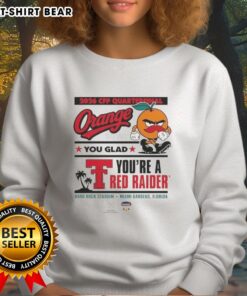 Awesome Texas Tech Red Raiders CFP Capital One Orange Bowl 2025 sweatshirt showcasing team spirit and pride.