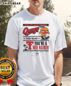 Alt Text: Awesome Texas Tech Red Raiders CFP Capital One Orange Bowl 2025 t-shirt celebrating Red Raider pride and spirit.