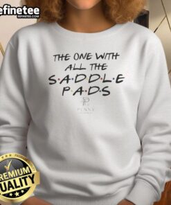 Awesome Friends sweatshirt featuring all the saddle pads design, perfect for fans of the TV show Friends.