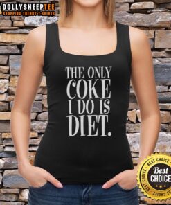 Awesome Diet Anti-Drugs Letter Tank Top featuring a bold slogan, perfect for promoting a healthy lifestyle.