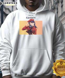 Awesome Epstein Misato Katsuragi hoodie featuring vibrant anime design, perfect for fans of Neon Genesis Evangelion.