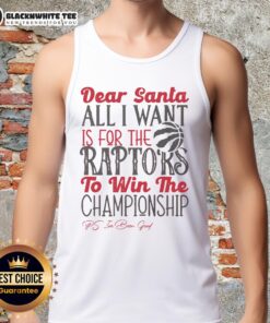 Awesome Toronto Raptors All I Want For Christmas tank top featuring festive design and team logo, perfect for fans.