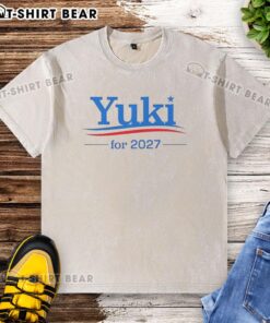 Awesome Tsunoda Yuki for 2027 Vcarb campaign logo on a washed t-shirt, featuring a stylish and modern design.