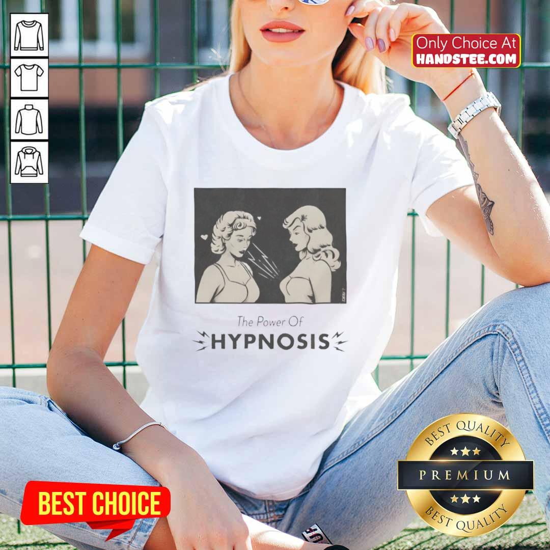 awesome-two-girls-the-power-of-hypnosis-ladies-tee Two girls wearing 'The Power of Hypnosis' ladies tee, showcasing stylish design and confidence in casual fashion.