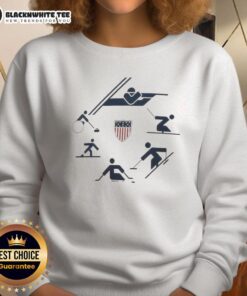 Alt Text: Awesome U.S. Paralympics 2026 Winter Paralympics Picto Circle Sweatshirt featuring bold graphics and vibrant colors.