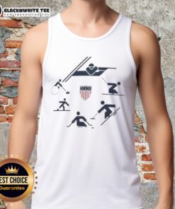 Awesome U.S. Paralympics 2026 Winter Paralympics Picto Circle Tank Top in vibrant colors for athletes and fans.