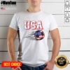 Awesome USA Soccer Fan T-Shirt featuring vibrant colors and a stylish design, perfect for cheering on your team.