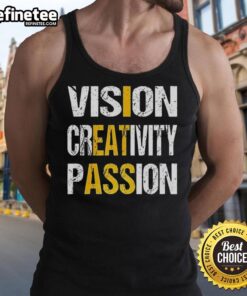Awesome Vision Creativity Passion Letter Tank Top in vibrant colors, perfect for expressing unique style and artistic flair.