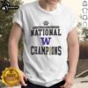 Awesome Washington Huskies 2025 NCAA Division Men's Soccer National Champions T-Shirt featuring team colors and logo.