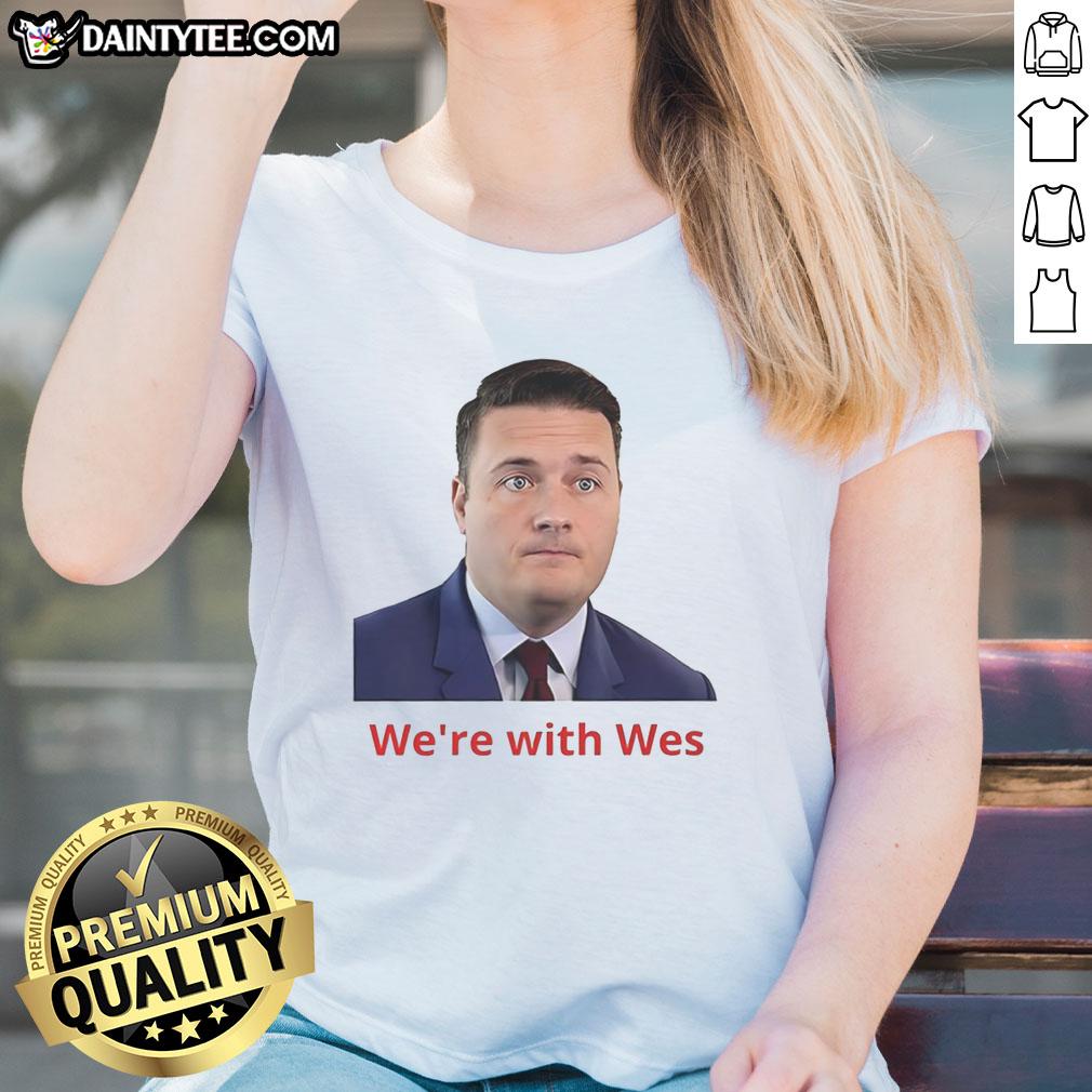 awesome-wes-streeting-were-with-wes-ladies-tee Awesome Wes Streeting 'We're With Wes' Ladies Tee featuring vibrant design and stylish fit for supporters.