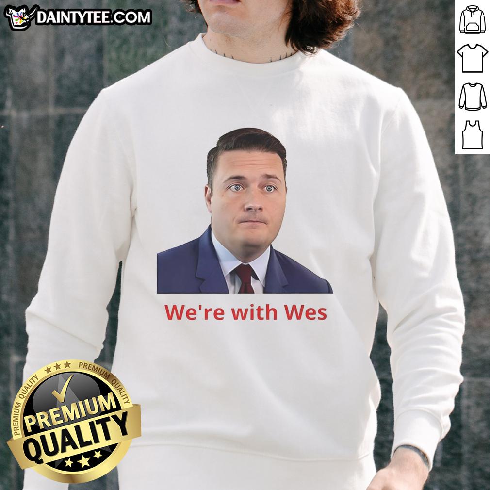 awesome-wes-streeting-were-with-wes-sweatshirt Alt Text: Awesome Wes Streeting sweatshirt featuring a stylish design, perfect for fans of Wes Streeting and casual fashion.