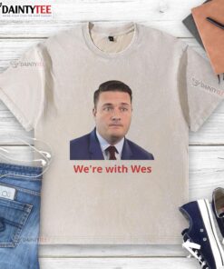 Awesome Wes Streeting wearing a washed t-shirt, showcasing a casual style and vibrant personality.