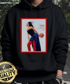 Aja Wilson wearing the Awesome WNBA Athlete of the Year hoodie, showcasing her athleticism and style.