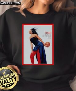 Awesome WNBA Aja Wilson Athlete of the Year sweatshirt showcasing vibrant design and recognition of her achievements.
