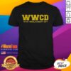 Alt Text: Awesome WWCD What Would Chesty Puller Do T-Shirt featuring a bold design for military and patriotic enthusiasts.