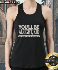 Alex Warren's 'Awesome Youll Be Alright Kid' album tank top featuring vibrant graphics and a stylish design.