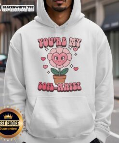 Alt Text: Awesome You're My Soil Mate Hoodie featuring a playful gardening design, perfect for plant lovers and eco-enthusiasts.