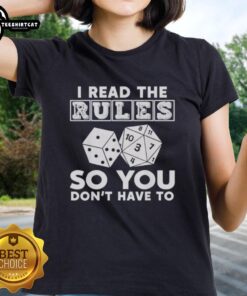 Pretty I Read The Rules So You Don't Have To Ladies Tee featuring a stylish design for confident women.