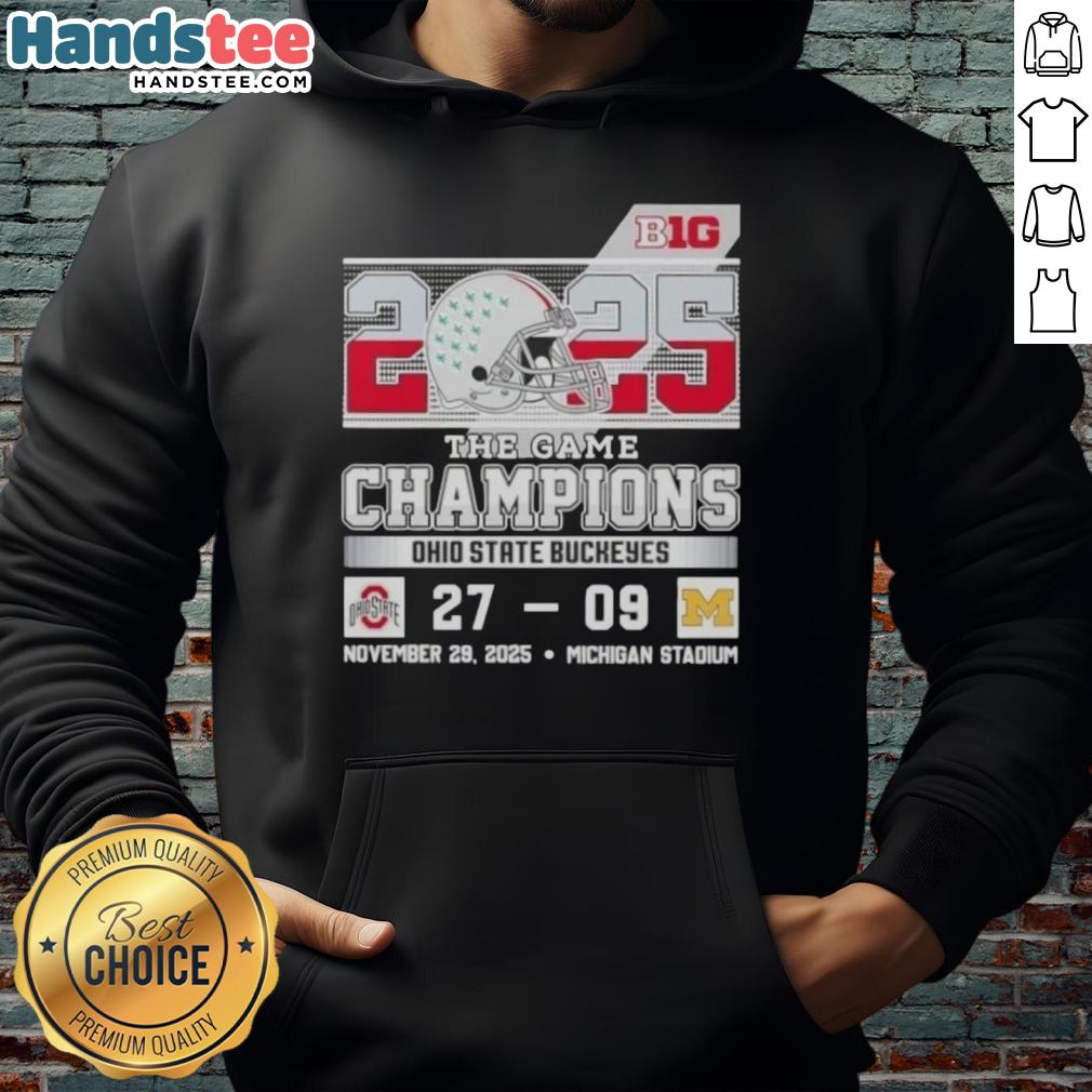 cute-big-ten-the-game-champions-ohio-state-buckeyes-beat-michigan-stadium-hoodie Ohio State Buckeyes fans celebrate wearing a Cute Big Ten The Game Champions hoodie at Michigan Stadium.