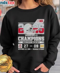 Ohio State Buckeyes sweatshirt celebrating the Big Ten The Game victory over Michigan at the stadium.