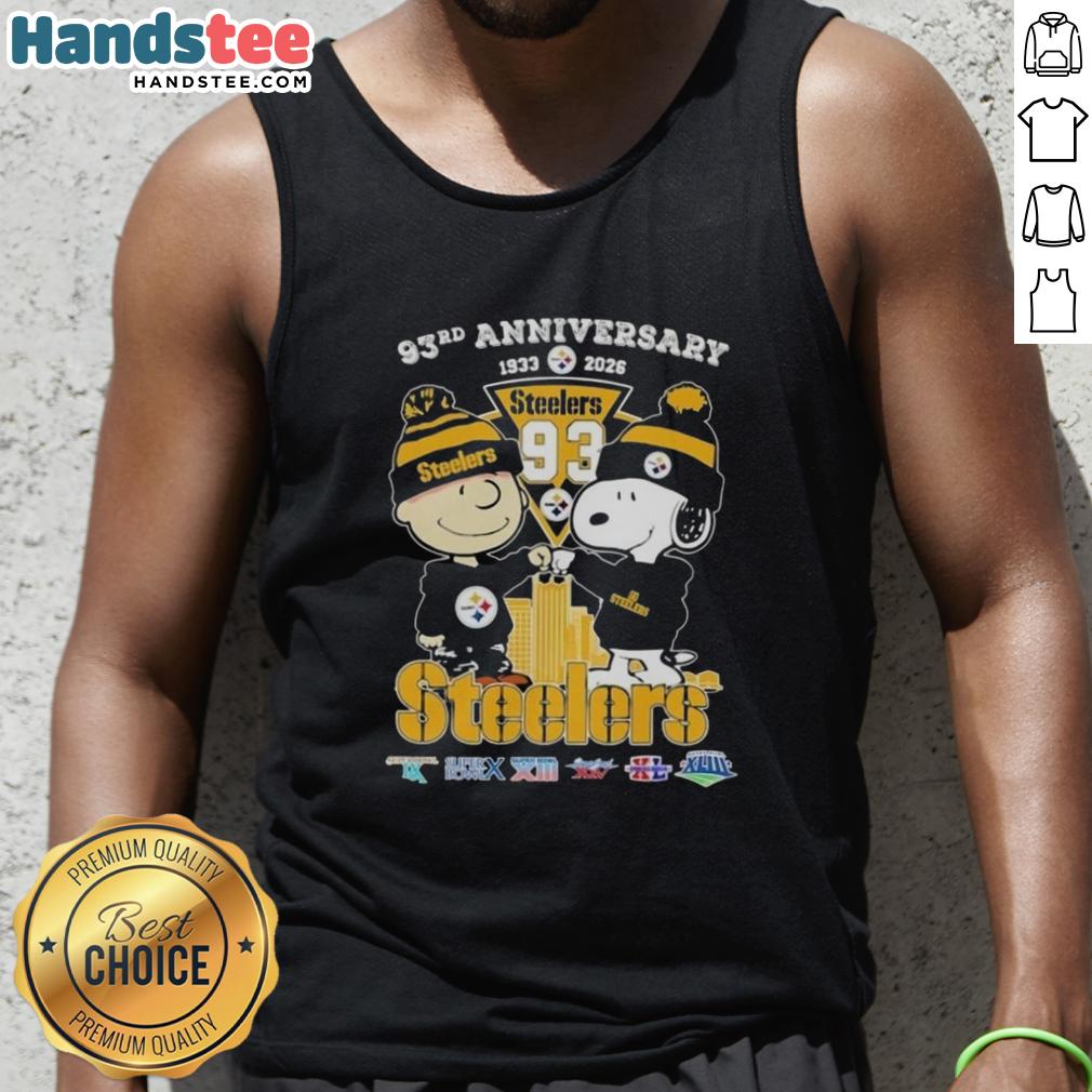 cute-charlie-brown-and-snoopy-super-bowl-93rd-anniversary-1933-2026-pittsburgh-steelers-football-skyline-tank-top Alt Text: Cute Charlie Brown and Snoopy celebrate the 93rd Super Bowl anniversary in a Pittsburgh Steelers tank top.