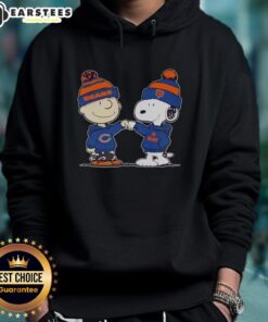 Cute Chicago Bears Snoopy and Charlie Brown Best Friends hoodie design featuring vibrant colors and playful graphics.