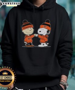 Alt Text: Cute Cincinnati Bengals Snoopy and Charlie Brown best friends hoodie featuring vibrant graphics and cozy design.