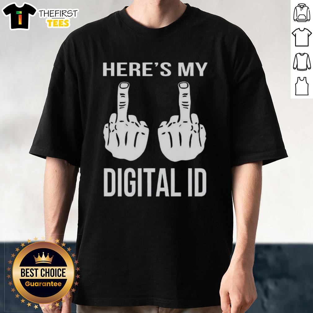 cute-heres-my-digital-id-middle-finger-t-shirt Cute Here'S My Digital Id Middle Finger T-Shirt featuring a playful graphic design and bold typography for a fun statement.