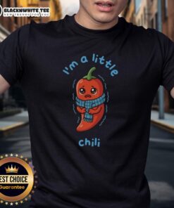 Alt Text: Cute I'M A Little Chili T-Shirt featuring a playful chili pepper graphic, perfect for kids and fun outfits.
