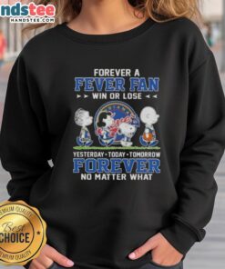 Alt Text: Cute Peanuts Snoopy and Friends Forever sweatshirt for Indiana Fever fans, celebrating win or lose, yesterday, today, tomorrow.
