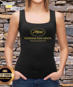 Cute Persona Non Grata Official Selection tank top featuring vibrant graphics and stylish design for casual wear.