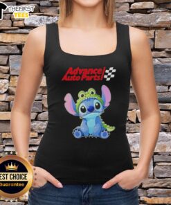 Adorable Stitch cosplay tank top featuring a crocodile design, perfect for fans of X Advance Auto Parts.