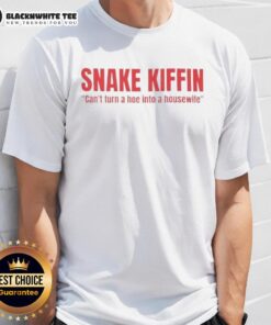 Funny Snake Kiffin T-Shirt featuring 'Can't Turn a Hoe Into a Housewife' slogan, perfect for humor and fashion lovers.