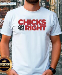 Funny chicks graphic on a Right Ringer T-shirt, showcasing a playful design perfect for casual wear.