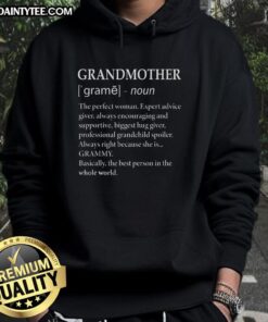 Funny grandmother definition design on a cozy grandma hoodie, perfect gift for grandmas with a sense of humor.