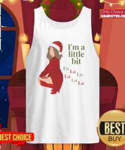 Funny I'm A Little Bit Fa La Christmas Tank Top featuring festive design, perfect for holiday parties and celebrations.