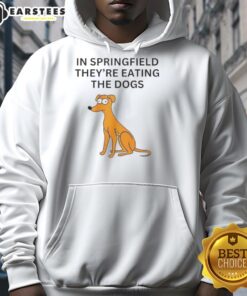 Funny Springfield hoodie design featuring playful dog graphics, perfect for dog lovers and fans of quirky apparel.