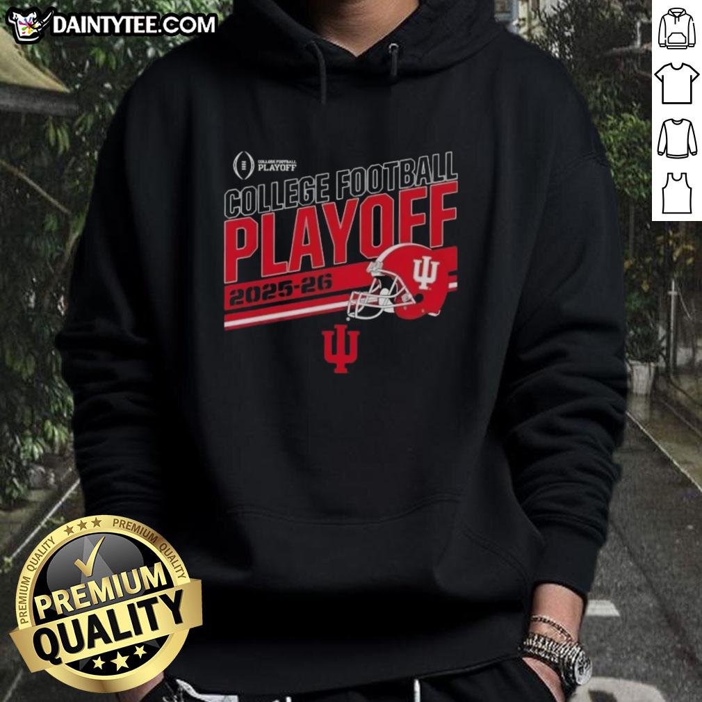 funny-indiana-hooisers-football-2025-26-cfb-playoff-stripe-hoodie Alt Text: Funny Indiana Hoosiers Football 2025-26 CFB Playoff Stripe Hoodie featuring vibrant colors and playful design.