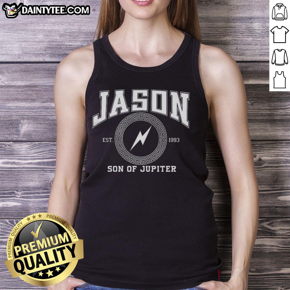 funny-jason-son-of-jupiter-storm-bringer-tank-top Funny Jason Son of Jupiter Storm Bringer tank top featuring a humorous design, perfect for fans of mythology and casual wear.