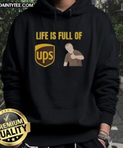 Funny Life is Full of UPS and Downs Hoodie featuring a playful design perfect for casual wear and uplifting vibes.