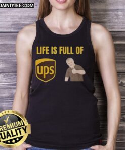 Funny Life is Full of Ups and Downs Tank Top featuring a humorous graphic design on a casual sleeveless shirt.